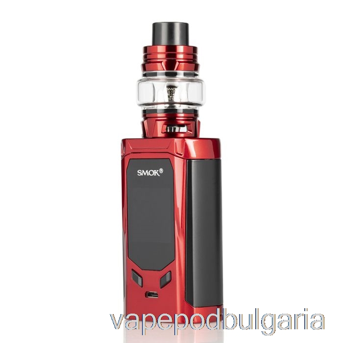 Vape Течности Smok R-kiss 200w & Tfv8 Baby V2 стартов комплект червен